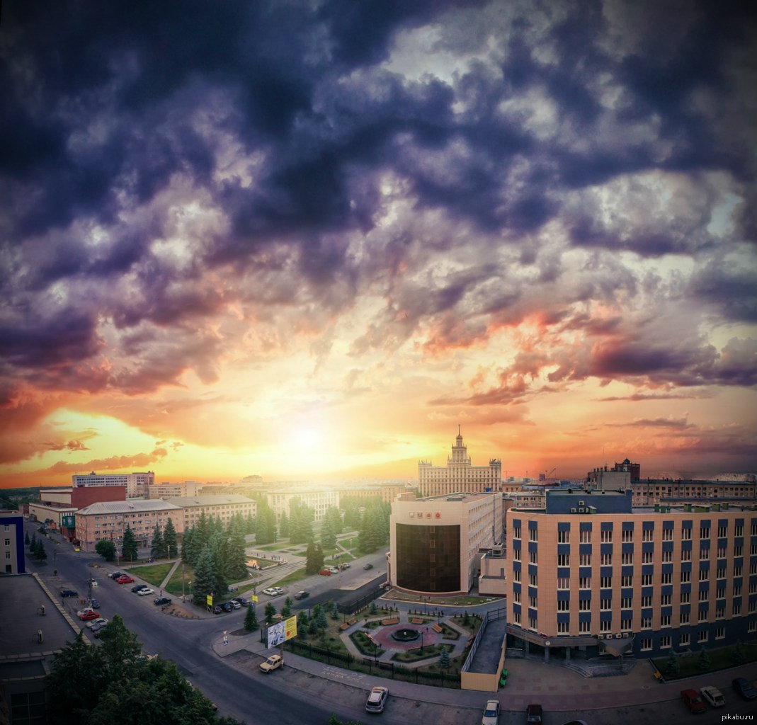 Закат в челябинске сегодня фото