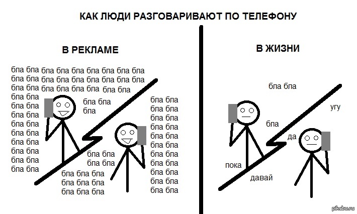 Разговор по телефону | Пикабу