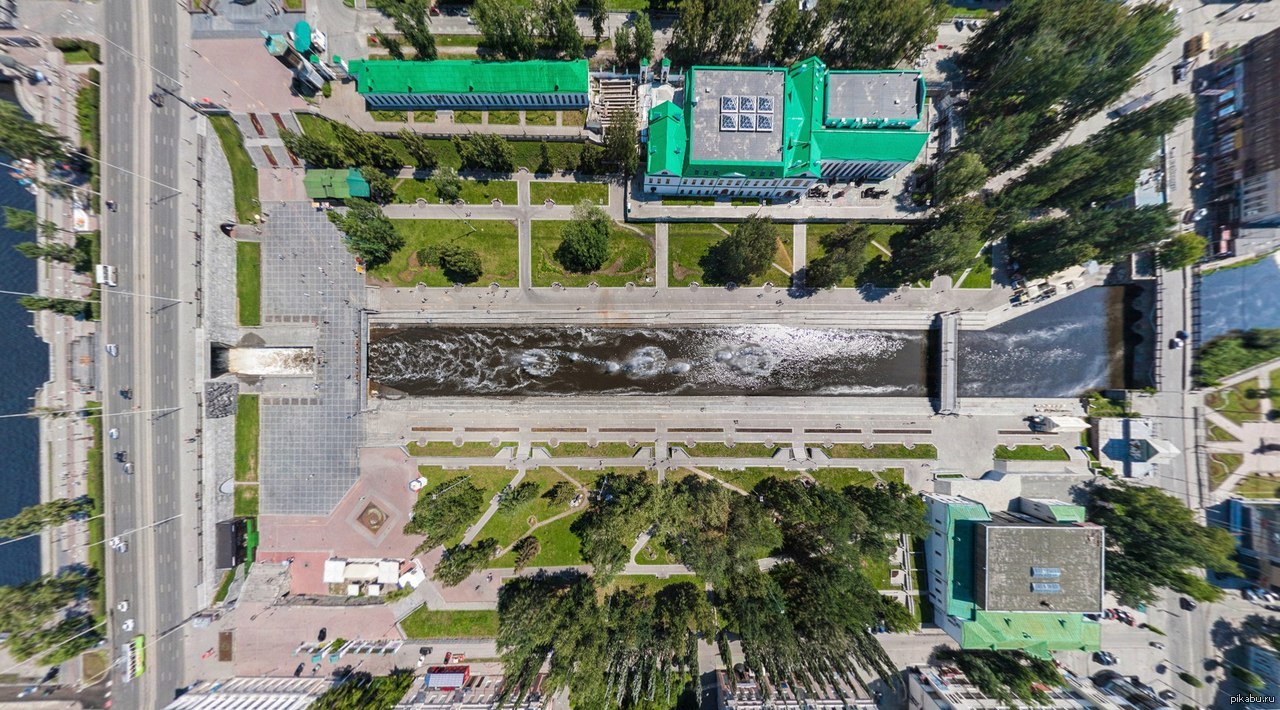 Плотинка и исторический сквер Екатеринбурга
