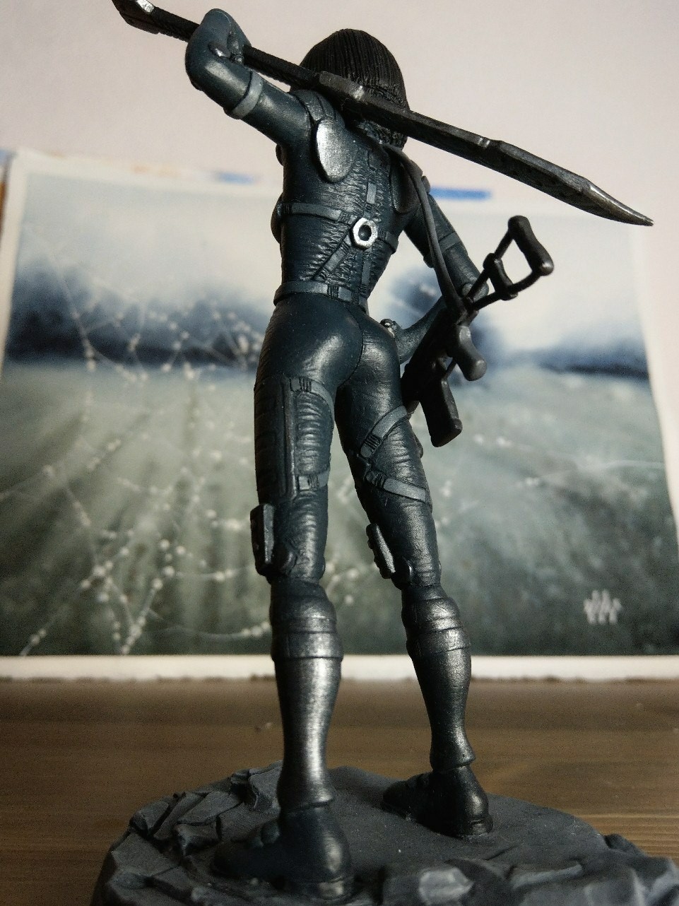 Battle Angel Alita - My, Anime, Needlework without process, Polymer clay, Anime art, Art, Interesting, Creation, Лепка