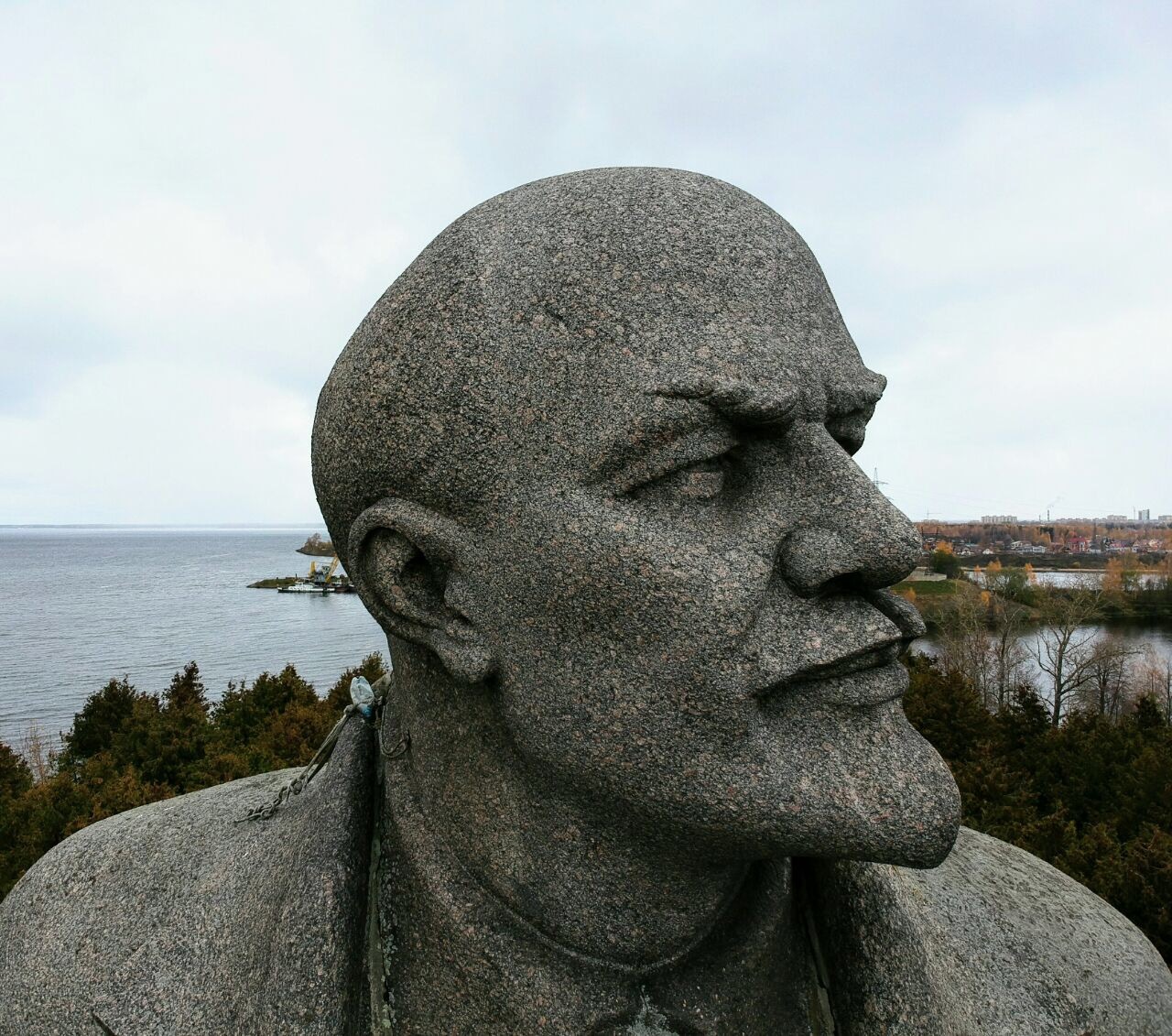 Lenin in Dubna - My, Lenin, Dubna, Quadcopter, Monument