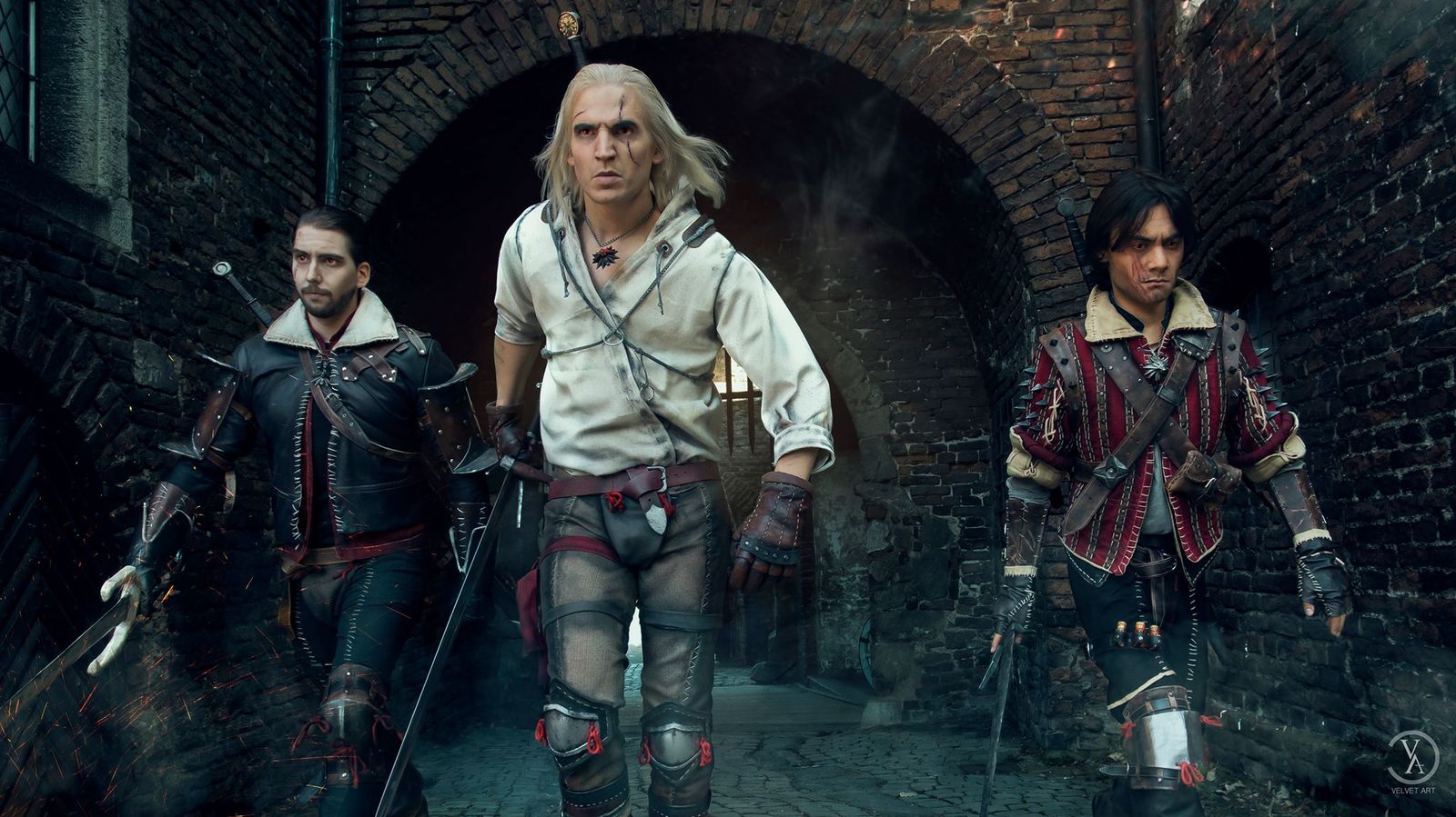 Wolf-pack /Lambert, Geralt, Eskel Cosplay - Witcher, The Witcher 3: Wild Hunt, Cosplay, Images, Geralt of Rivia, Kaer Morhen, The photo, Games
