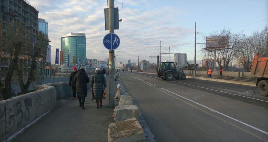 The worst bike path ever appeared in Yekaterinburg - My, Yekaterinburg, A bike, Cyclist, Auto, Road accident