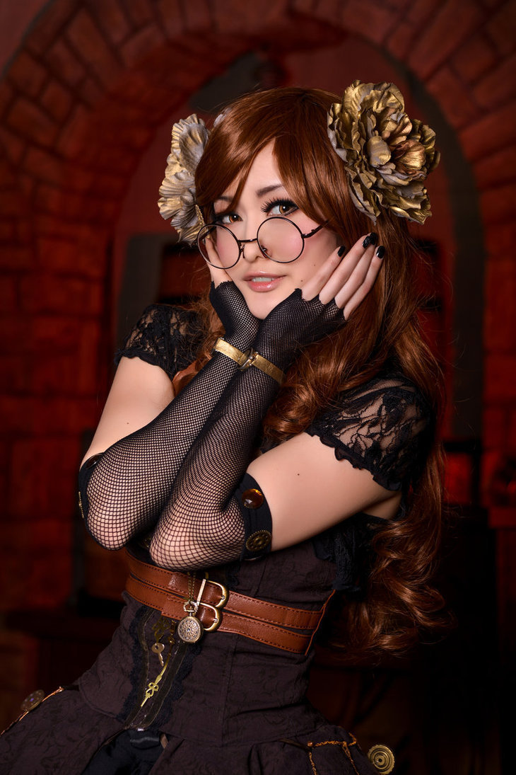 Steampunk Lolita - by - Isis Blue Fire - Косплей, Девушки, Стимпанк, Длиннопост