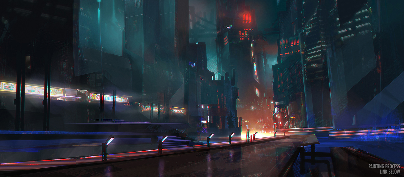 Blade Runner - Арт, Рисунок, Бегущий по лезвию, Jordan grimmer