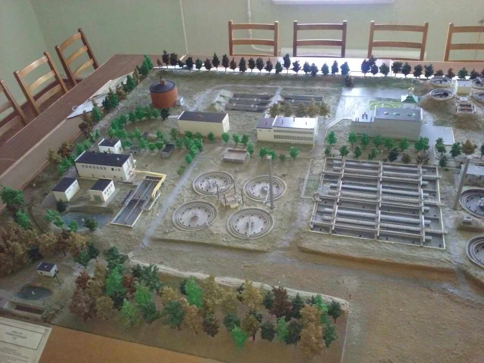 Model of treatment facilities. - My, Modeling, The photo, Wastewater treatment plants, Longpost