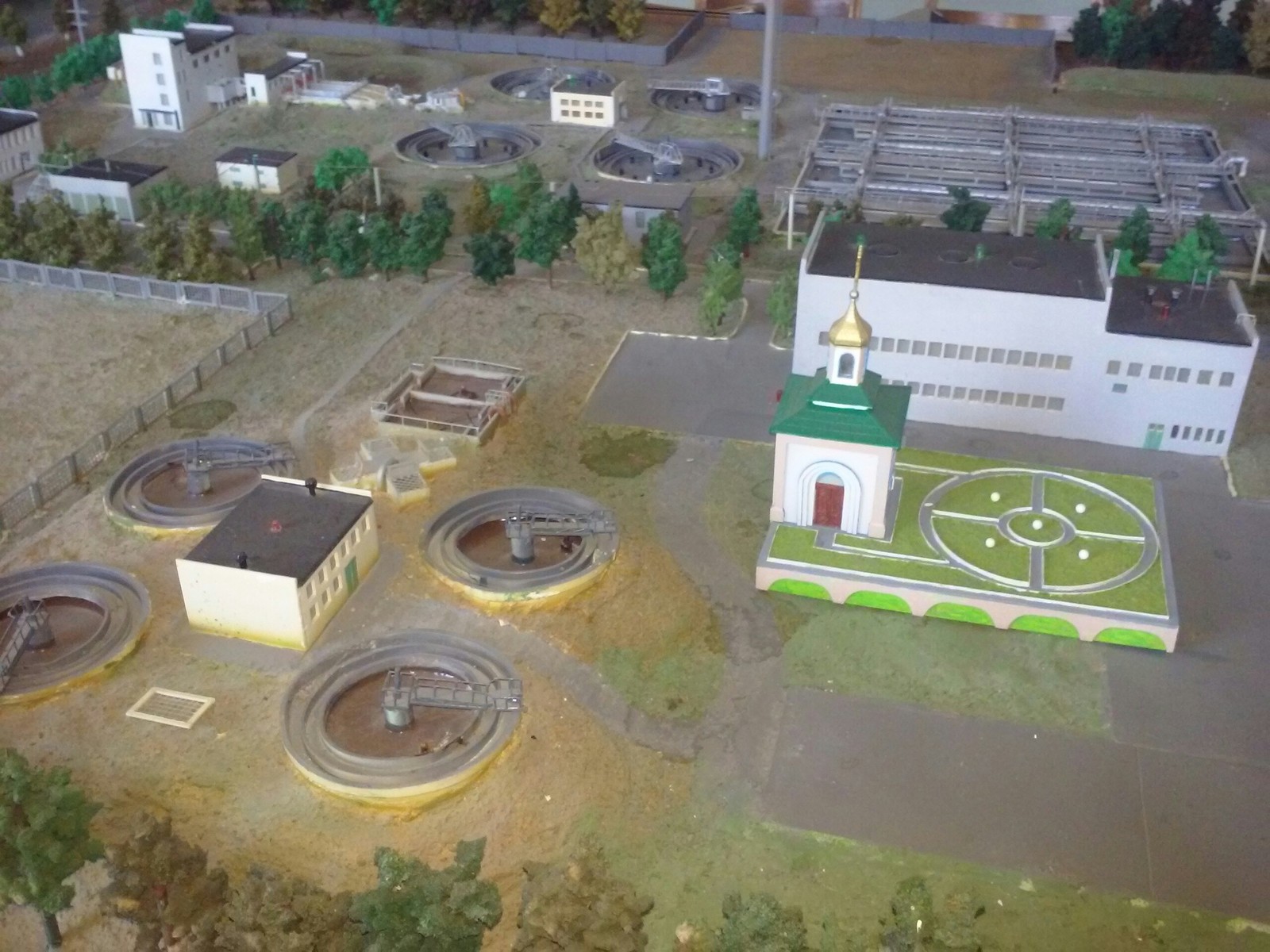 Model of treatment facilities. - My, Modeling, The photo, Wastewater treatment plants, Longpost