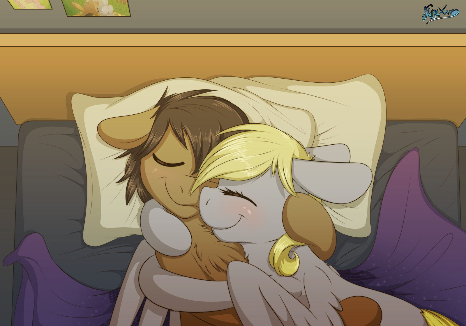 The Warmest Mornings by FluffyXai - My Little Pony, Doctor Whooves, Derpy Hooves, Шиппинг, Fluffyxai