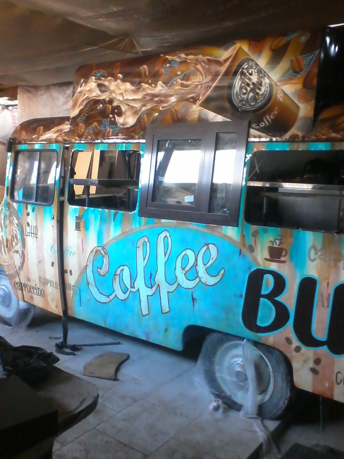 Airbrush CoffeeBus - My, Airbrushing, , Artist, Longpost