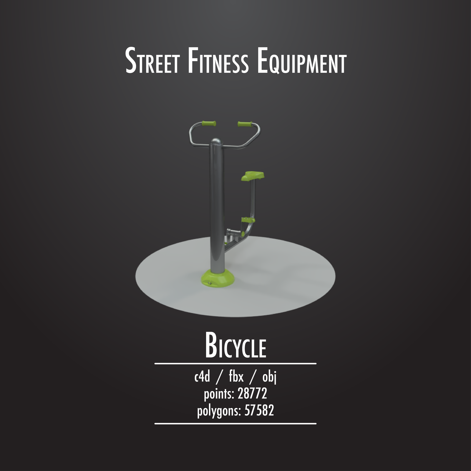 Street Fitness Equipment #01 - 50 3d models pack - Моё, Outdoor, Фитнес, Спорт, Equipment, Bench, Улица, Хобби, Длиннопост