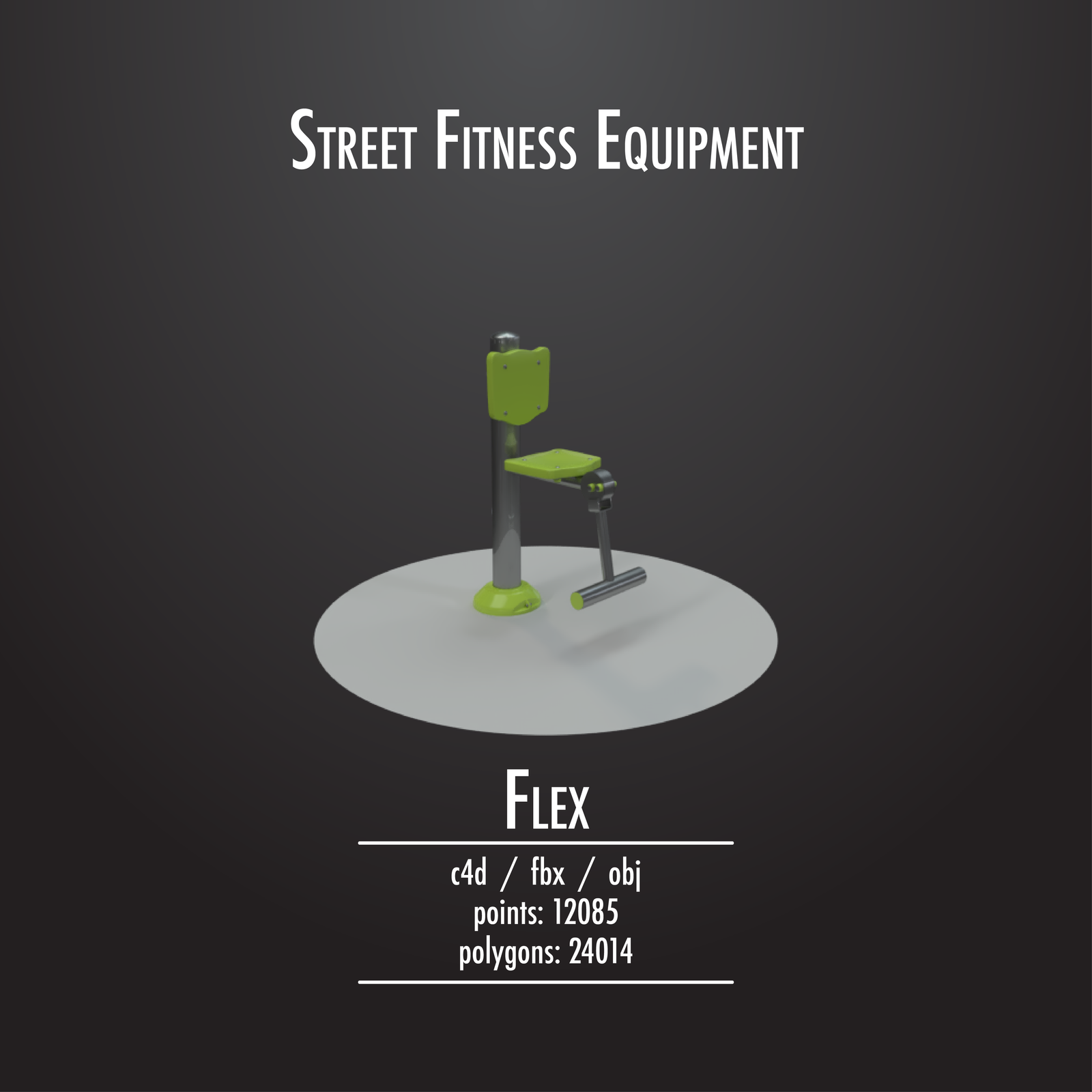 Street Fitness Equipment #01 - 50 3d models pack - Моё, Outdoor, Фитнес, Спорт, Equipment, Bench, Улица, Хобби, Длиннопост