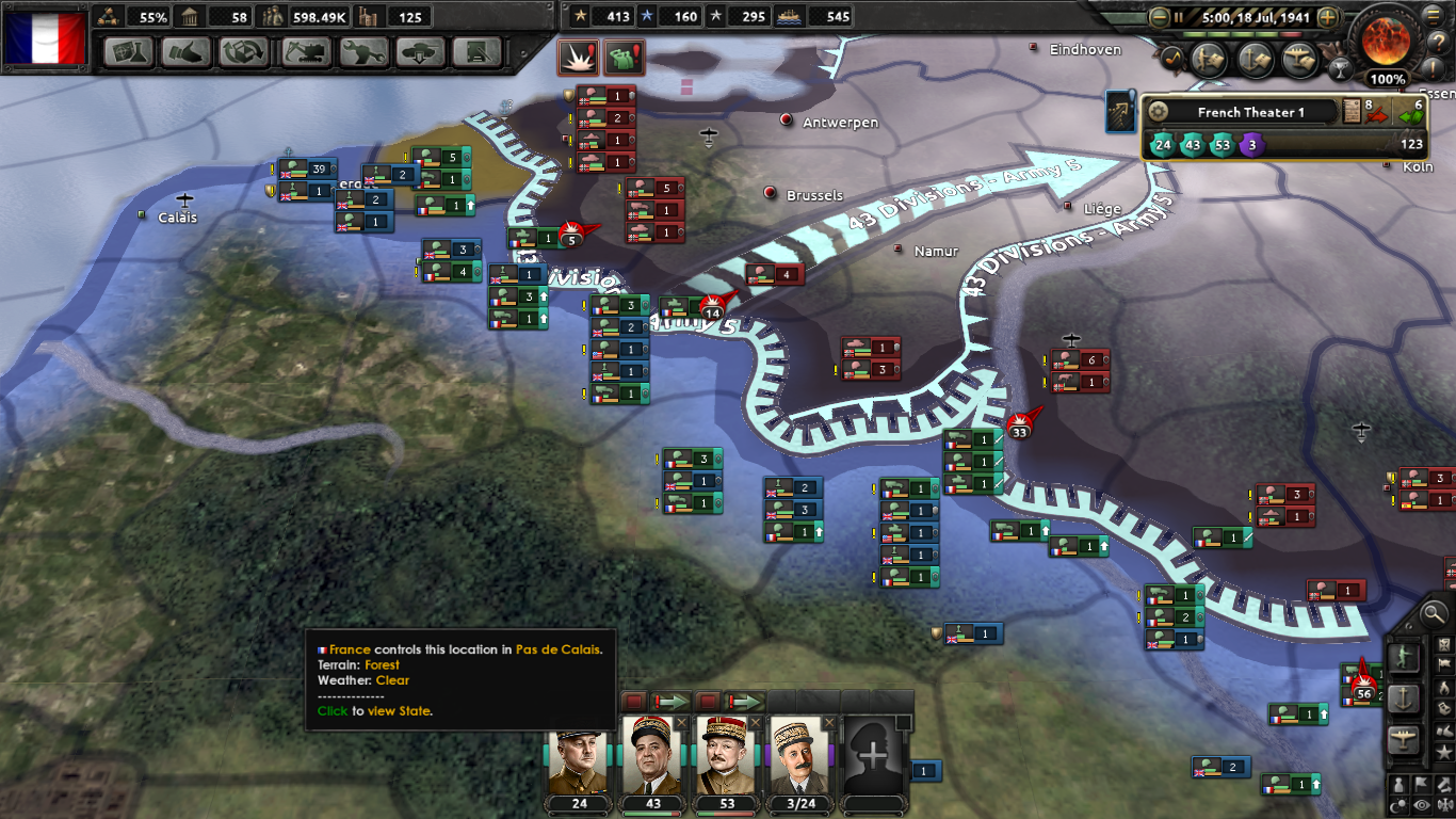 My adventures in VE Day 4, or how I survived for France - My, My, Hearts of Iron IV, Longpost