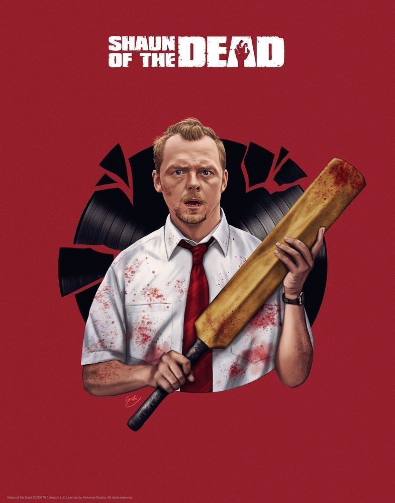 CinemaArt: Cornetto Trilogy - Art, Kinoart, , A zombie named Sean, Kind of cool leggings, End of the world, Simon Pegg, Longpost, Cornetto