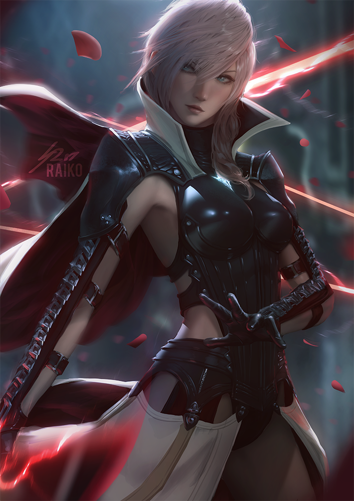 Lightning - DeviantArt, Арт, Рисунок, Девушки, Final Fantasy, Lightning, Raikoart