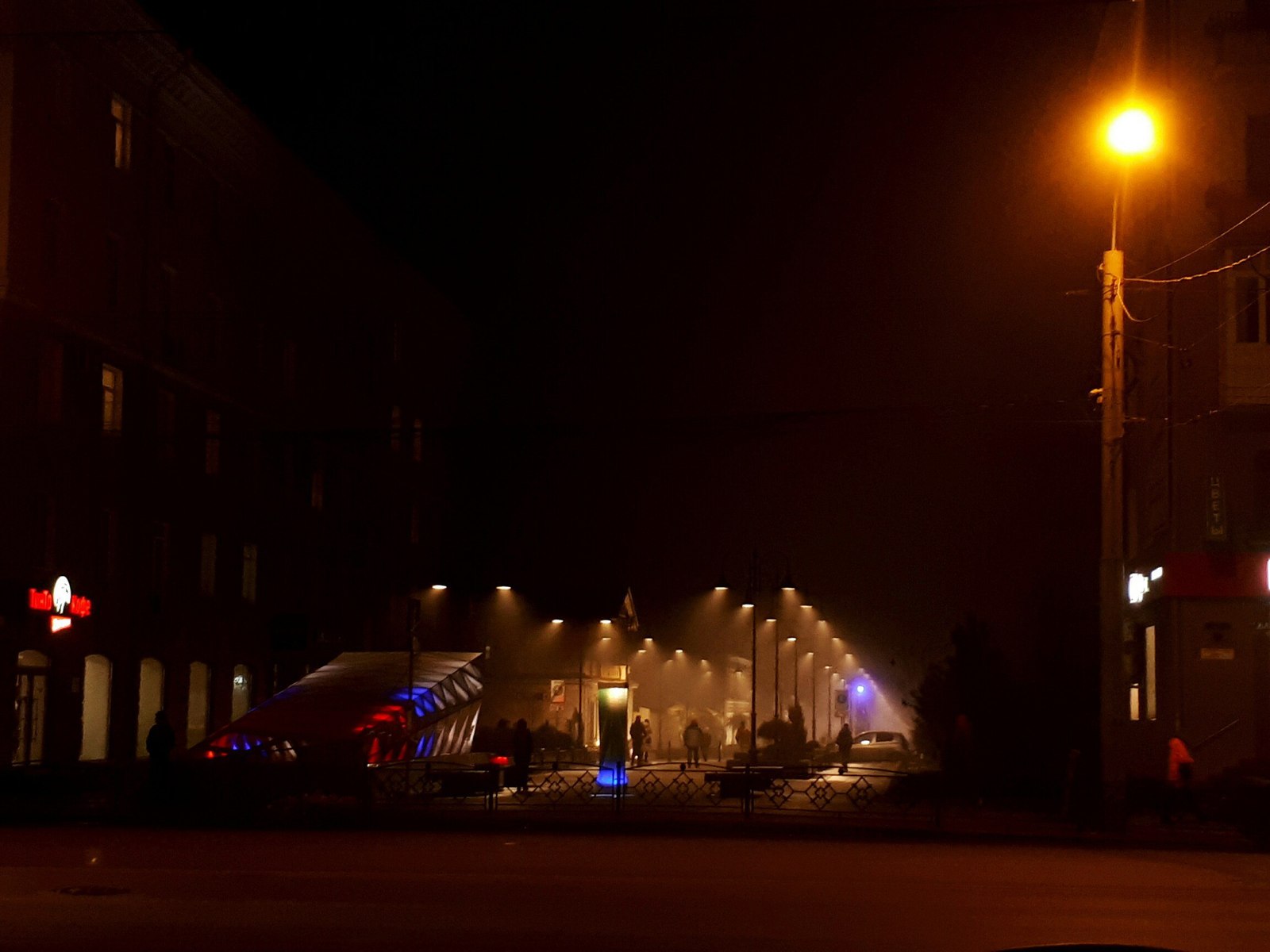 Omsk plunged into the fog and became even more epic! - Omsk, Fog, Silent Hill, , welcome, Longpost