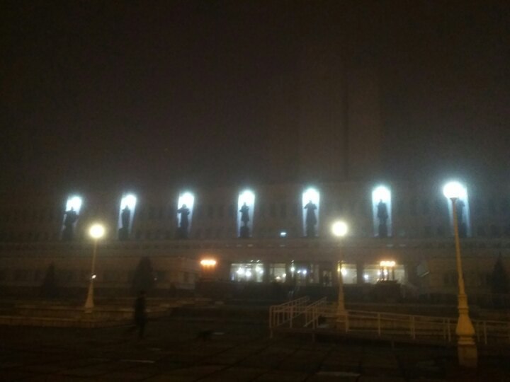 Omsk plunged into the fog and became even more epic! - Omsk, Fog, Silent Hill, , welcome, Longpost