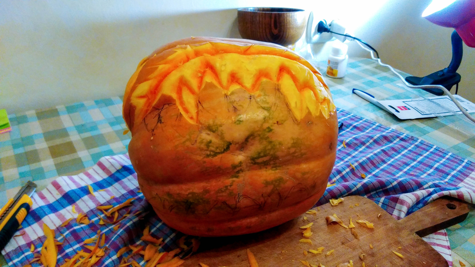 How I cut a pumpkin for Halloween. Long Post - My, Halloween pumpkin, Halloween, Longpost