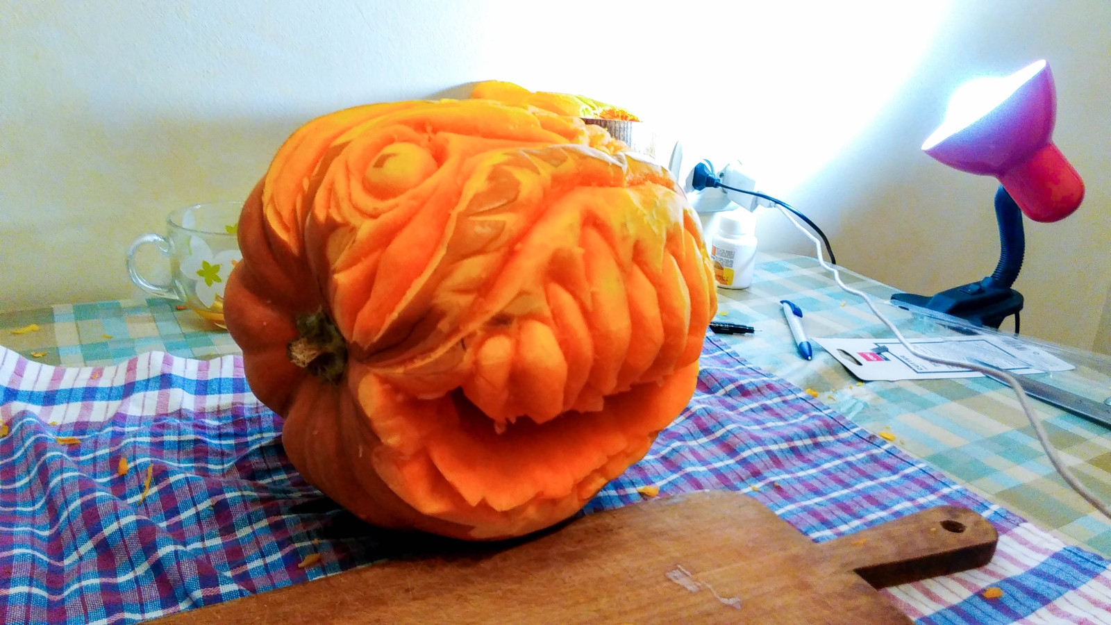 How I cut a pumpkin for Halloween. Long Post - My, Halloween pumpkin, Halloween, Longpost