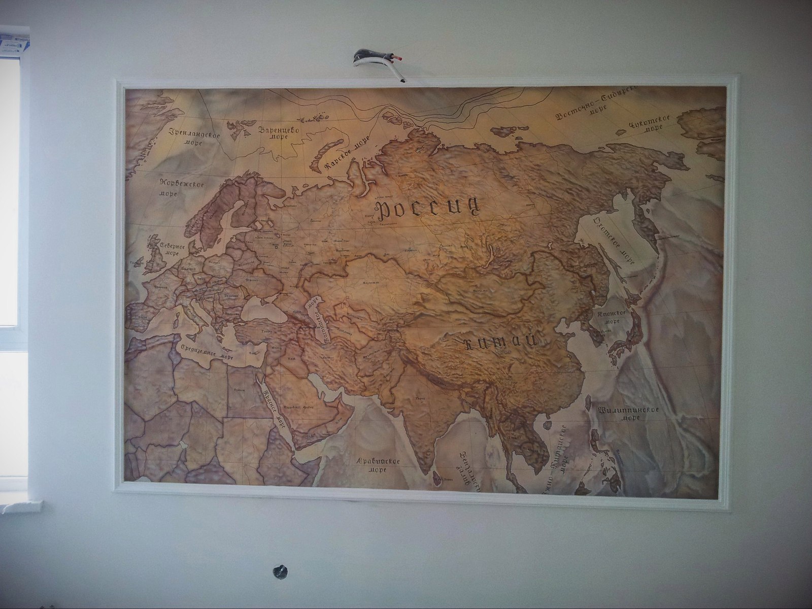 Aerography, wall painting. - My, Airbrushing, Wall painting, World map, Painting, Artist, Video, Longpost