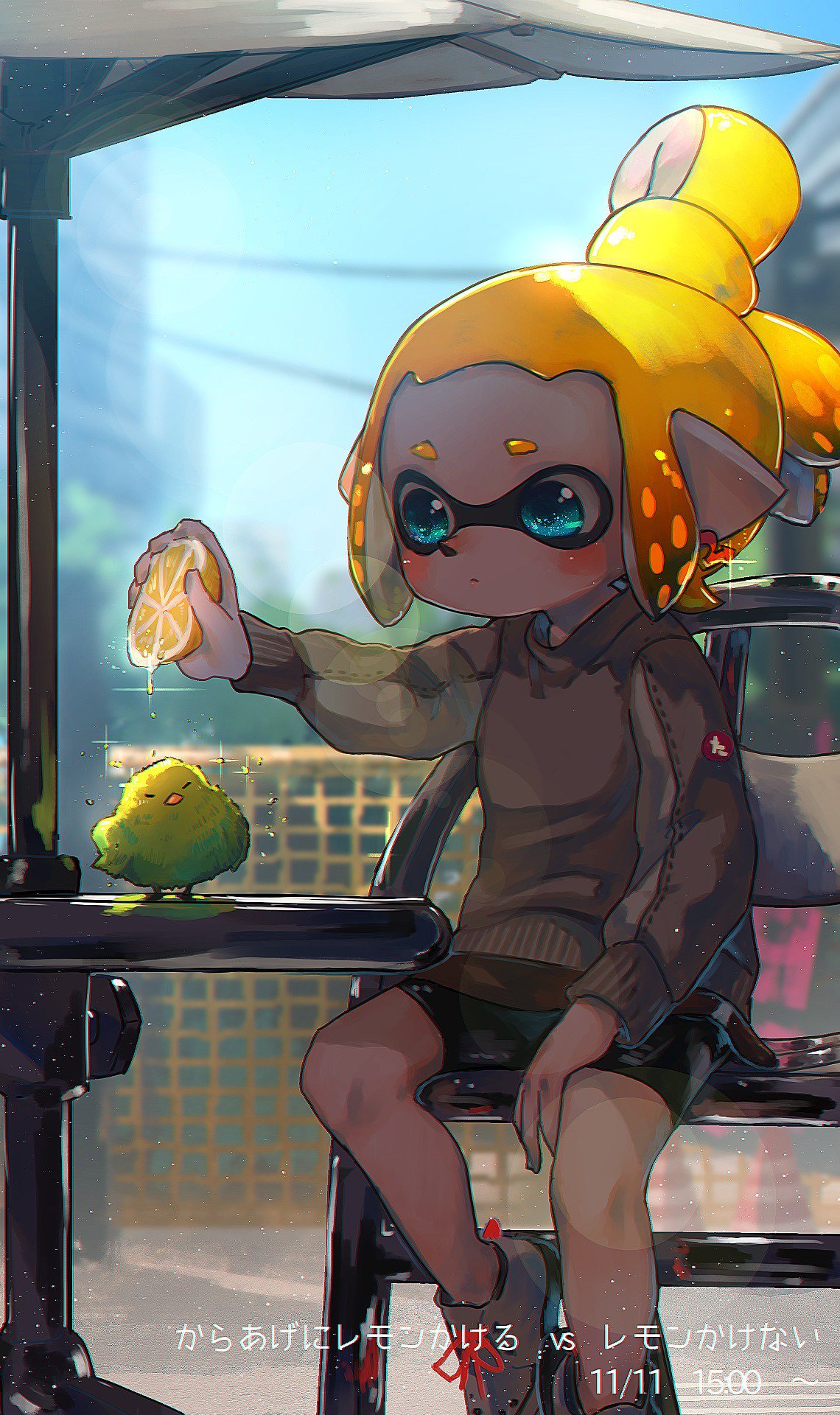 Do you need lemon for chicken? - Splatoon, Woomy, Inklings, Art, Hizake