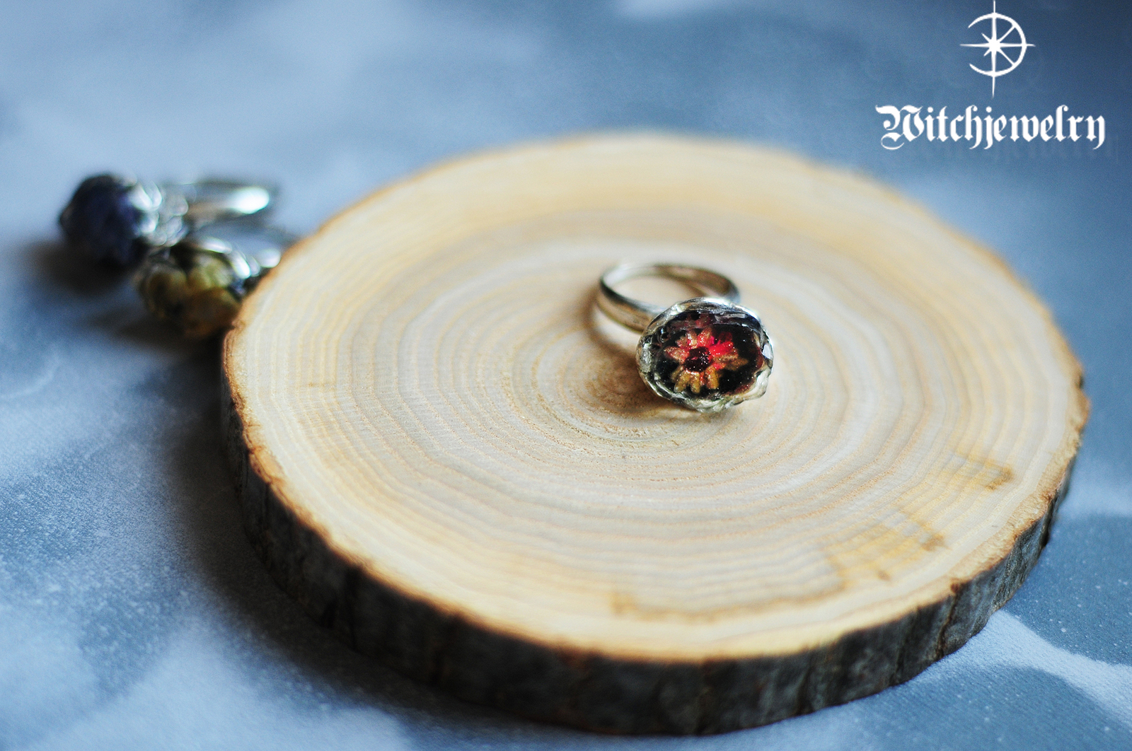 Rings Flowers of the forest - My, Ring, Bijouterie, Herbarium, Lilies of the valley, Epoxy resin, Needlework without process, Longpost