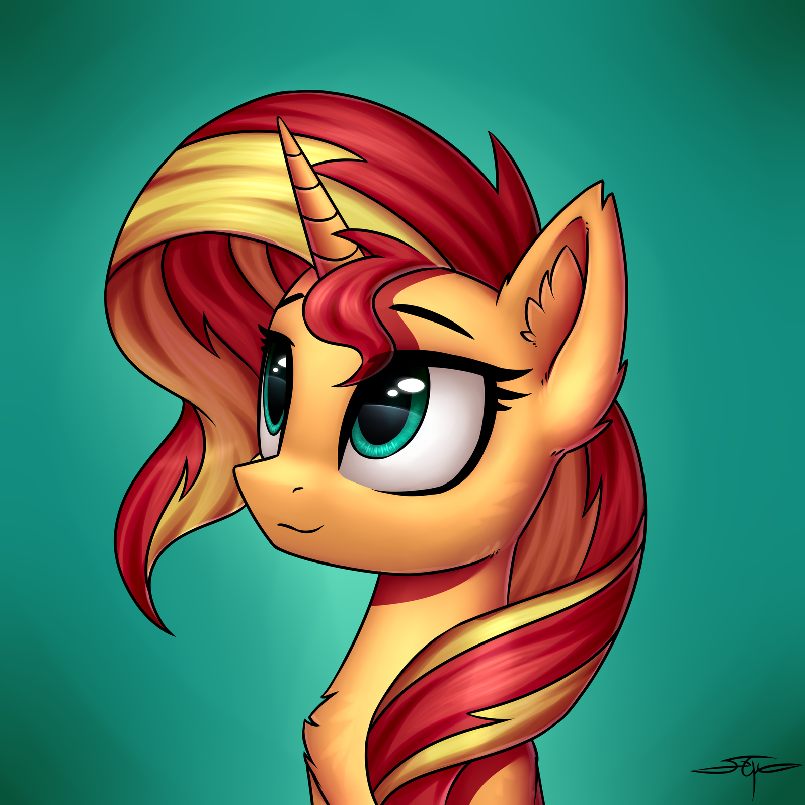 Sunset - My little pony, PonyArt, Sunset shimmer, Setharu