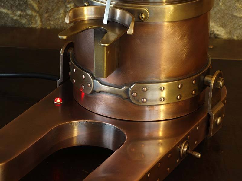 Steampunk coffee grinder - My, Coffee grinder, Copper, With your own hands, Craft, Longpost, Steampunk