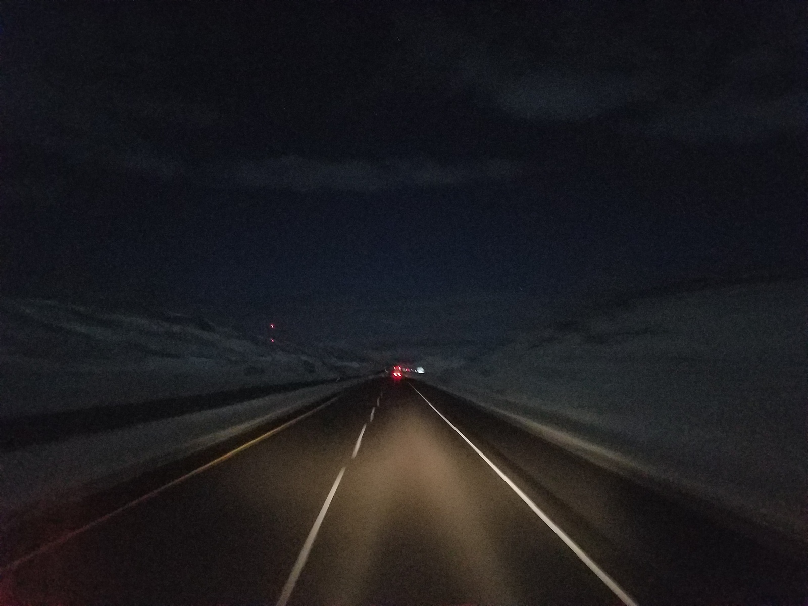 Hypnotic snowfall - My, Truckers, Winter, USA, Road, The photo, Longpost