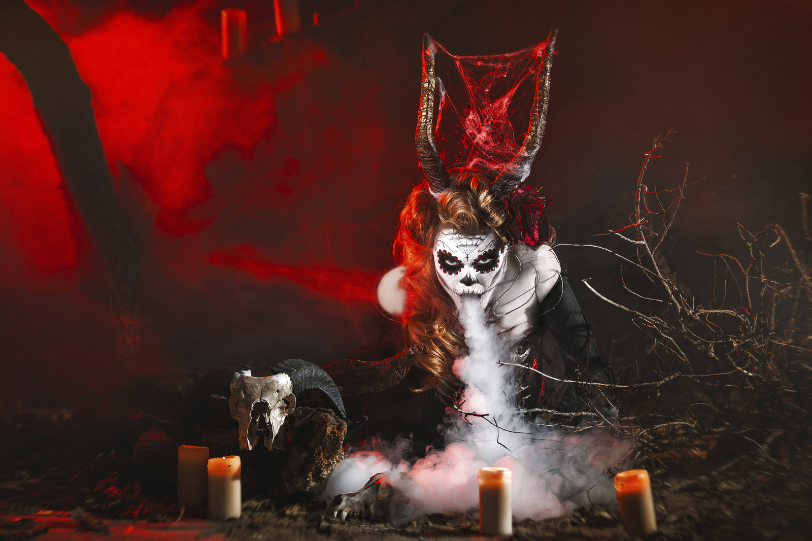 Photoshoot Da de Muertos part 2 by Elina Muller - My, The day of the Dead, Death, Ellin Muller, PHOTOSESSION, Fashion model, Cemetery, Halloween, Santa muerte, Longpost