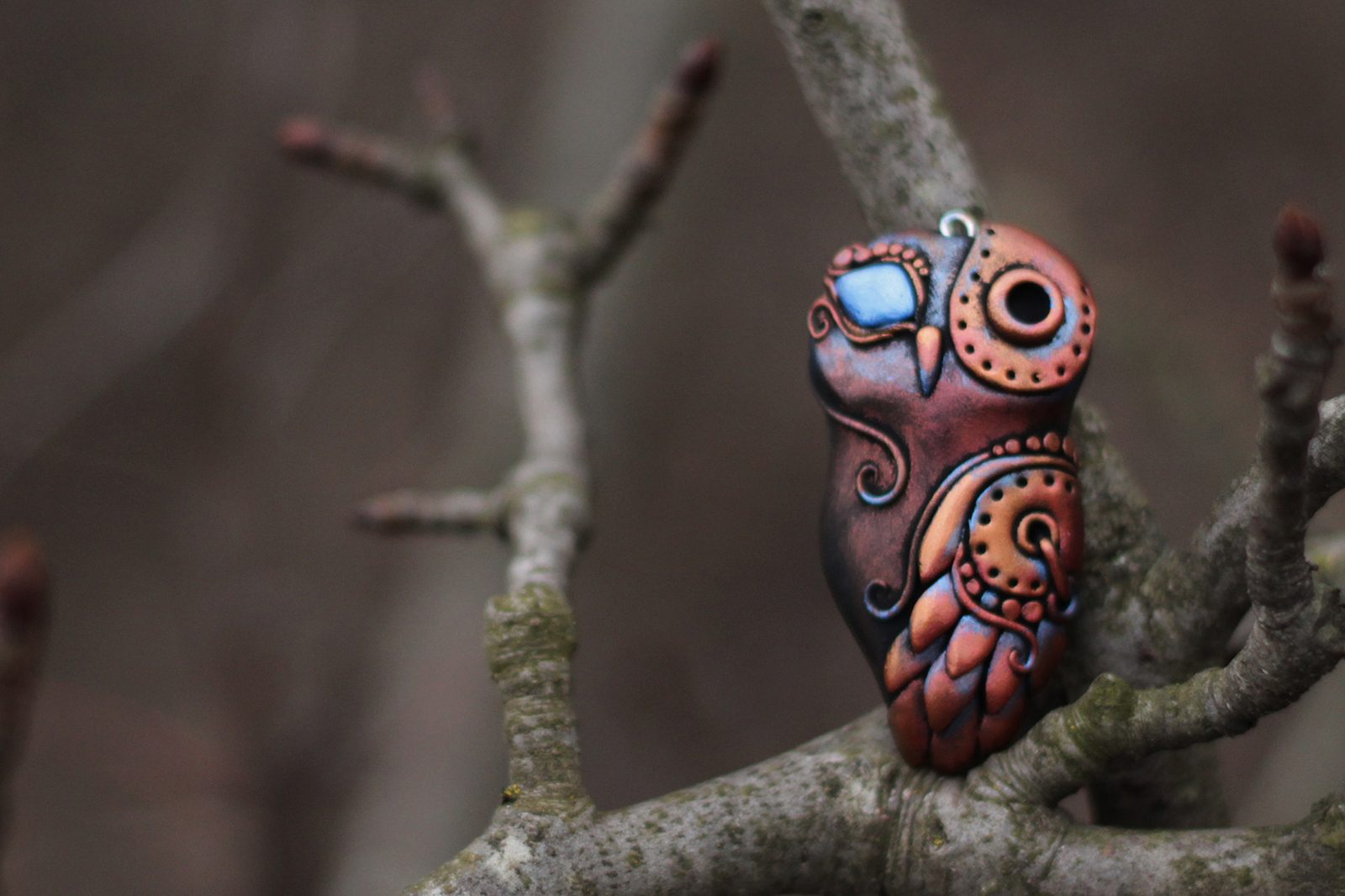 Frame-by-frame master class of modeling an owl from polymer clay. - My, Master Class, Лепка, Owl, , Polymer clay, Longpost