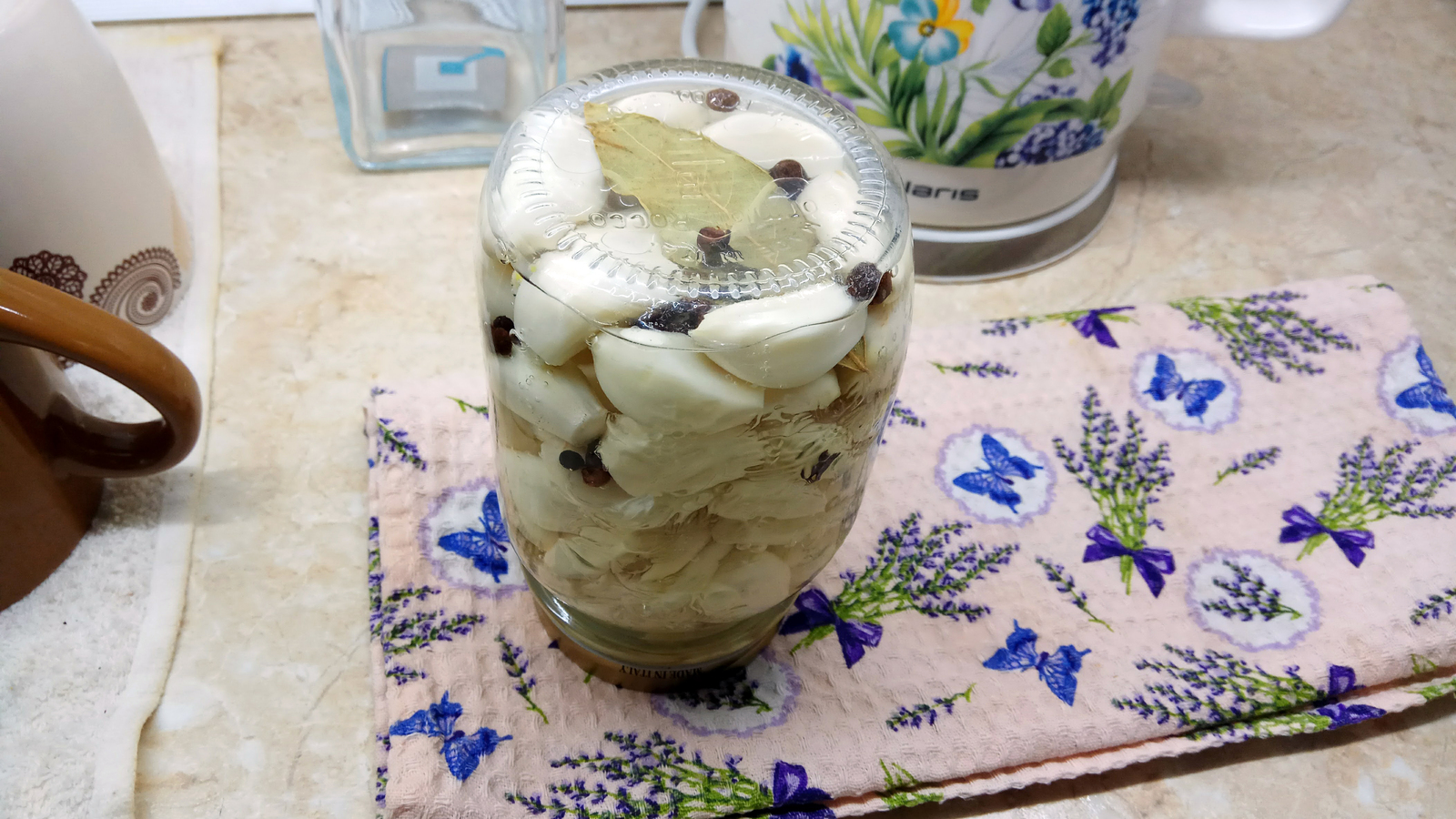 pickled garlic - My, , Garlic, Pickling, Recipe, The photo, Longpost