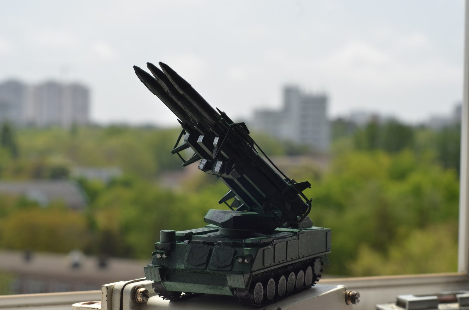 Self-propelled launcher ZRK 2K12 Cube made of paper scale 1:50 - My, Zrk, Paper products, Models, Paper modeling, Military equipment, Hobby, Needlework, With your own hands, Longpost, Papercraft