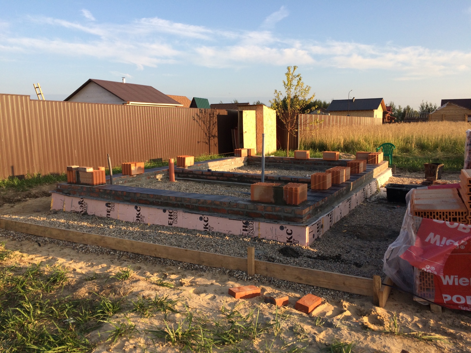 Brick bath 7x5 on their own for 300,000 rubles. - My, Building, , , Bath, , Brickwork, Longpost