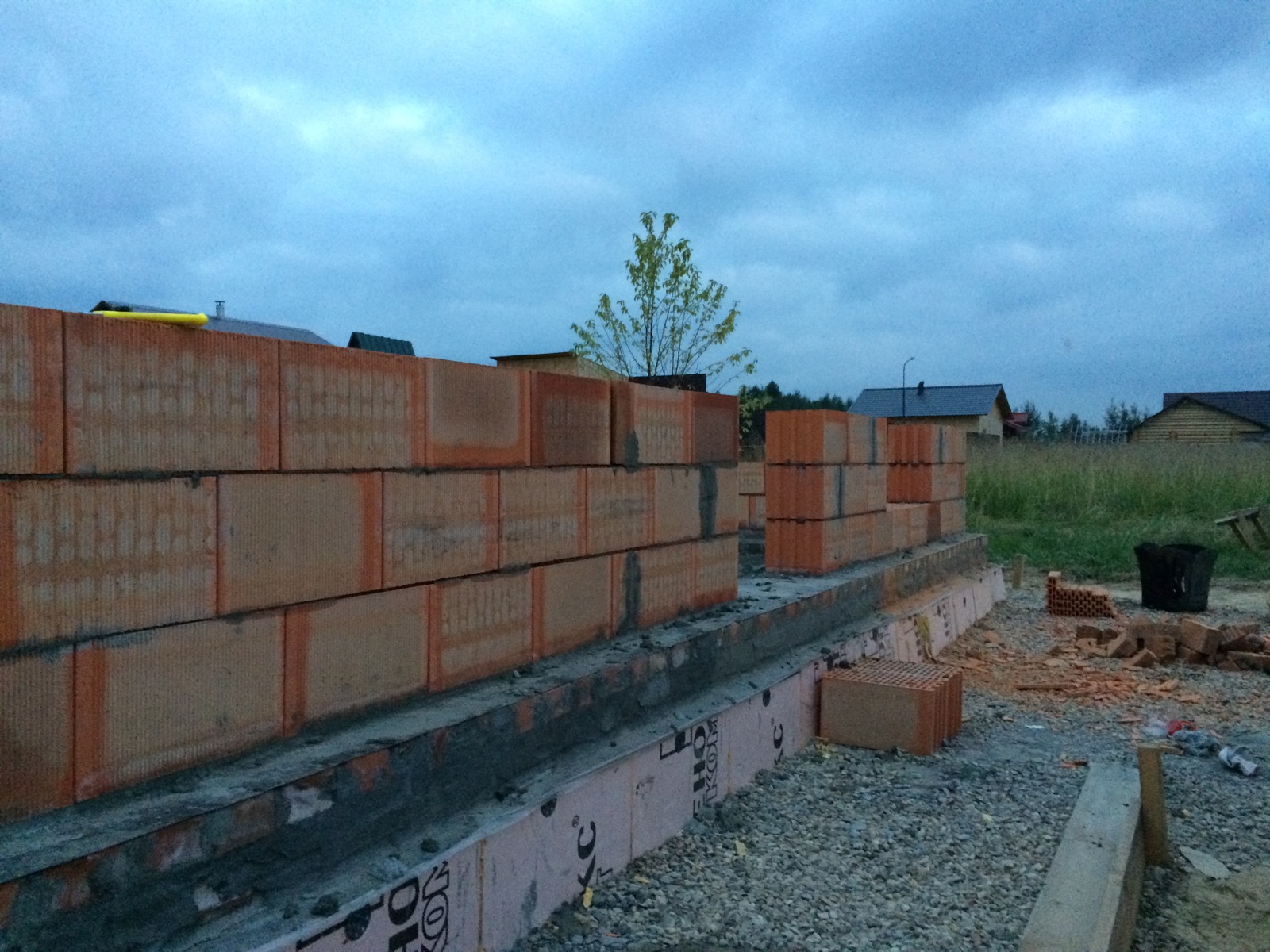 Brick bath 7x5 on their own for 300,000 rubles. - My, Building, , , Bath, , Brickwork, Longpost