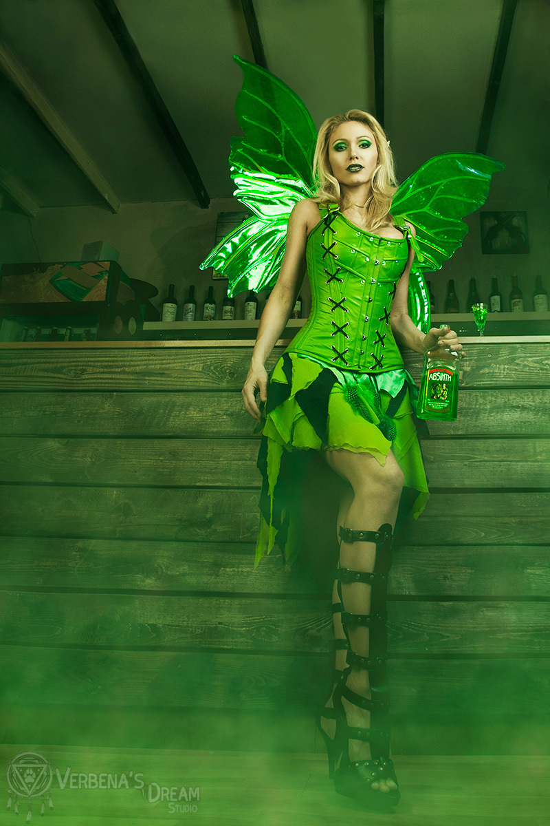 Absinth Fairy by Verbena' Dream Studio - Фея, Фея абсента, Absinth fairy, Алкоголь, Косплей, Длиннопост