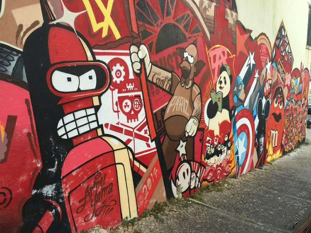 Graffiti - The Simpsons, Graffiti, Futurama, Avengers