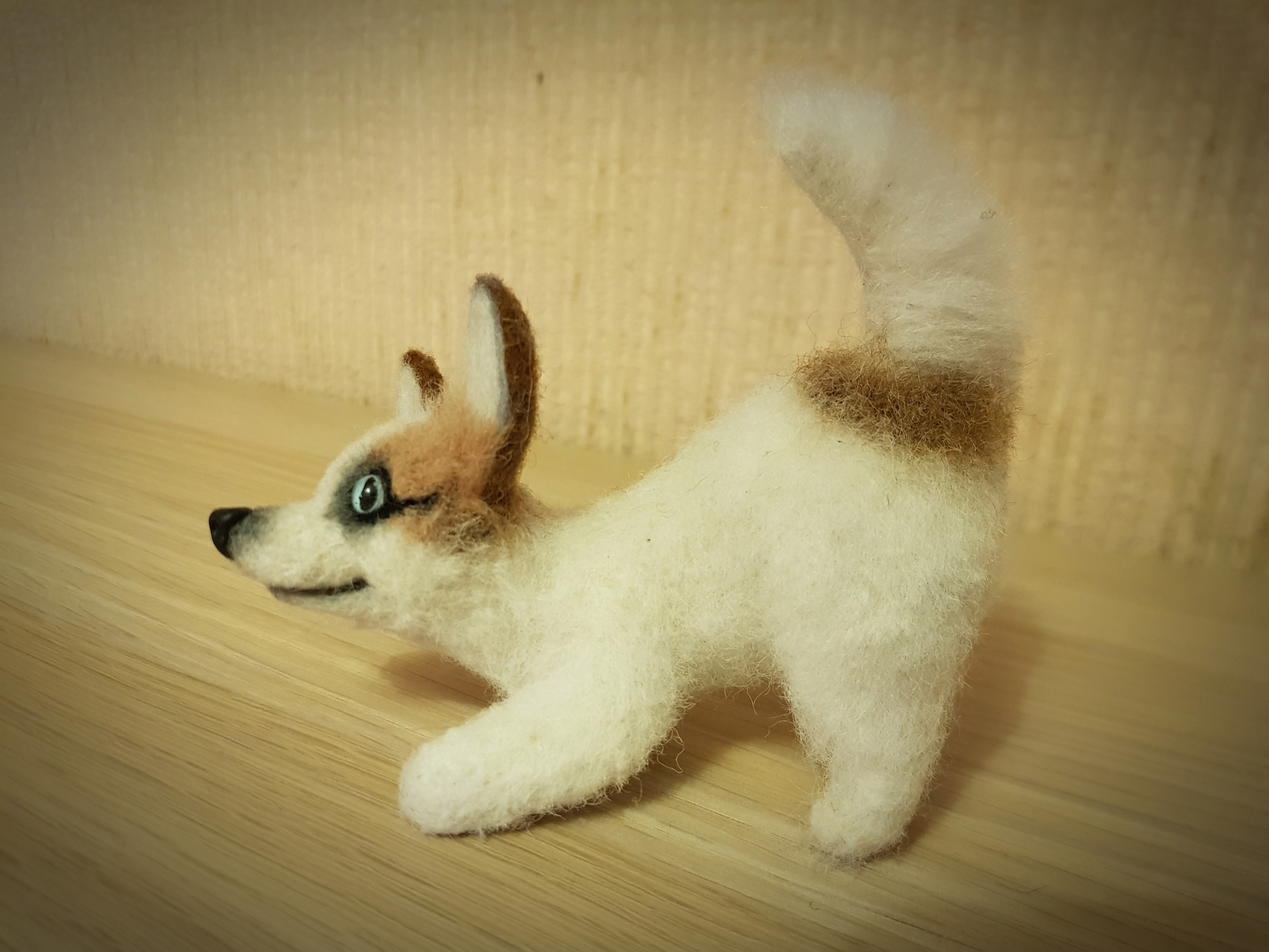 Dog. Made to order from the photo. - My, Dog, Dry felting, Presents, New Year, Handmade, Animals, Longpost