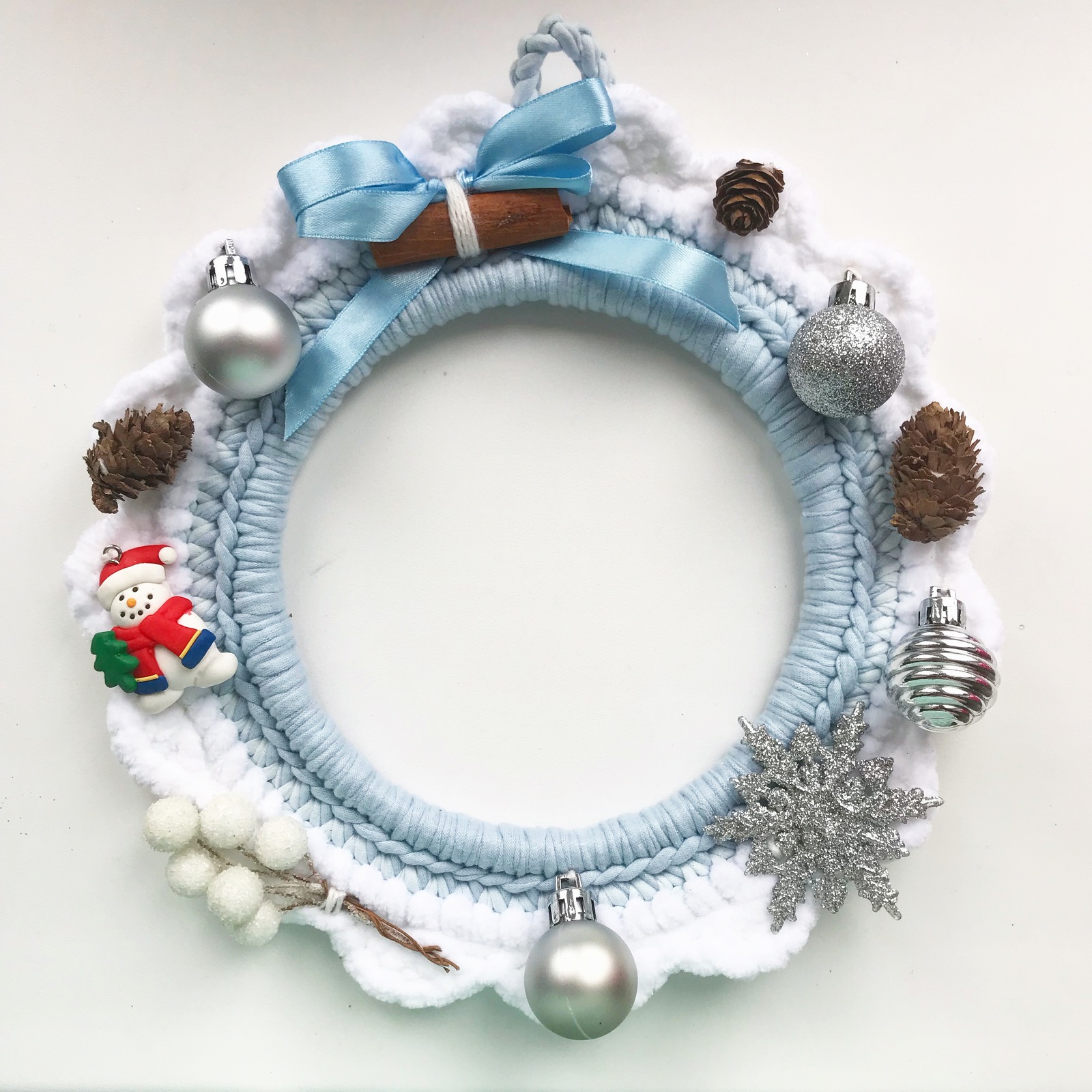 New Year's wreaths handmade - My, Crochet, Handmade, Longpost