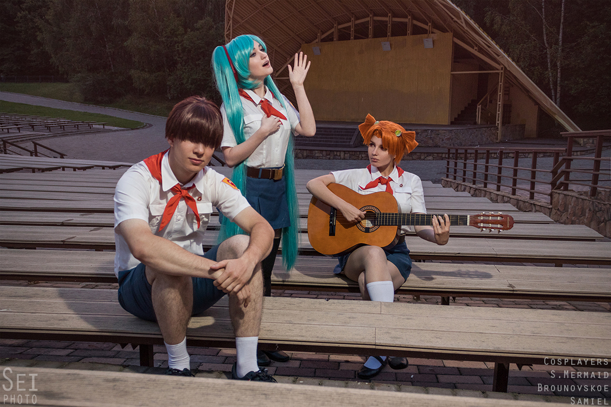 Ordinary everyday life of the pioneers from the Children of the Workers - My, Endless summer, Visual novel, Cosplay, Russian cosplay, Workers' Children, All stars, Longpost