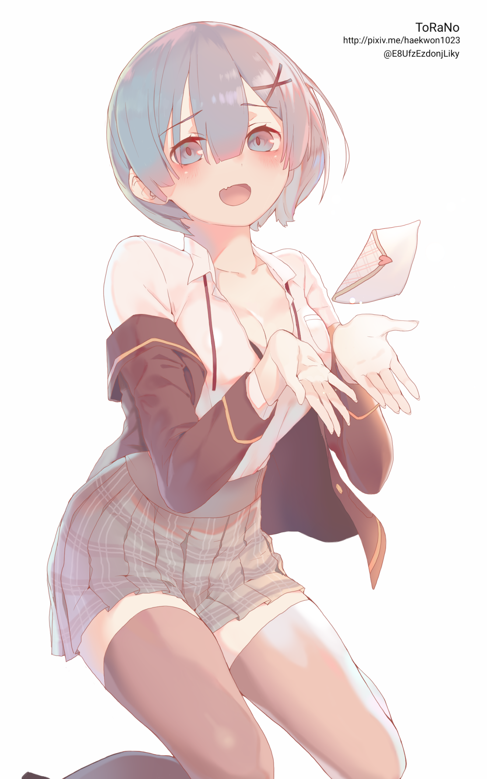 Rem [re:zero] - Rem, Аниме, Anime Art, Re:Zero Kara, Pixiv, Waifu, Rem (Re:Zero Kara)