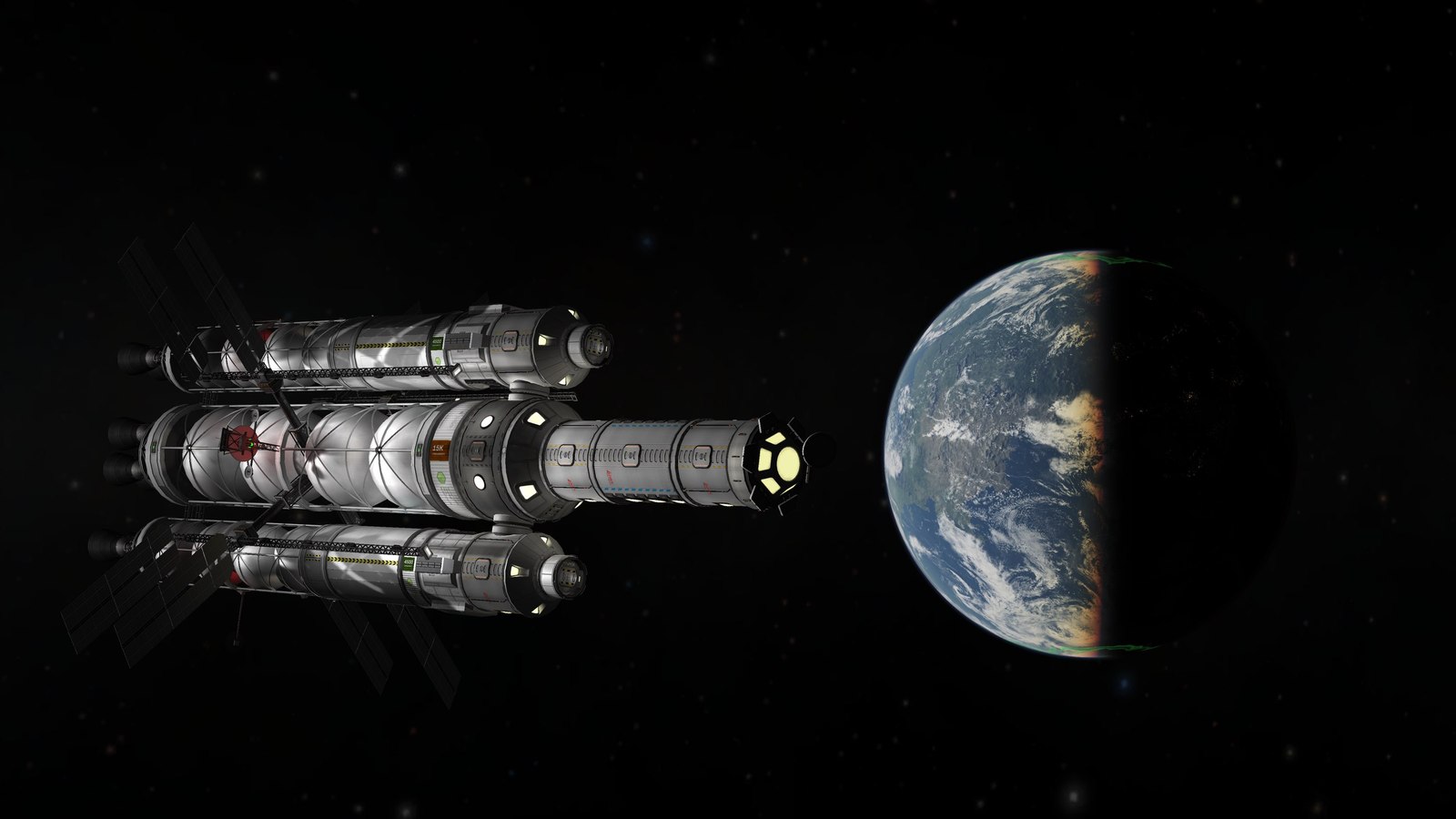 [Kerbal Space Program] Nyx Interplanetary Ship. Part 3. Homecoming and a glorious death in the fire. - My, Kerbal space program, Games, Longpost