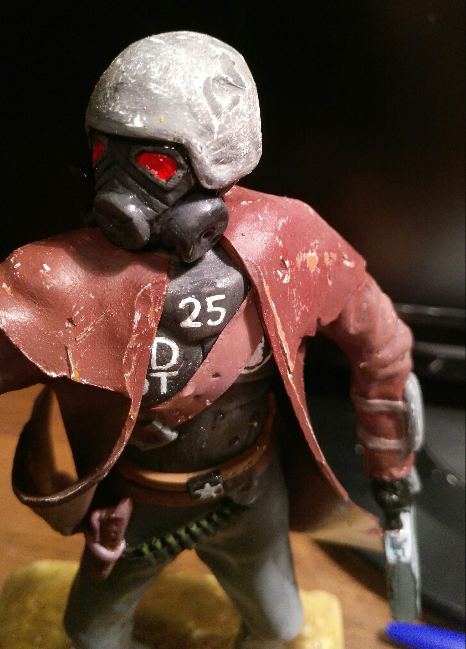 Ranger NKR made of polymer clay. - My, Needlework with process, Fallout, Polymer clay, Lone Ranger, Fallout: New Vegas, Longpost