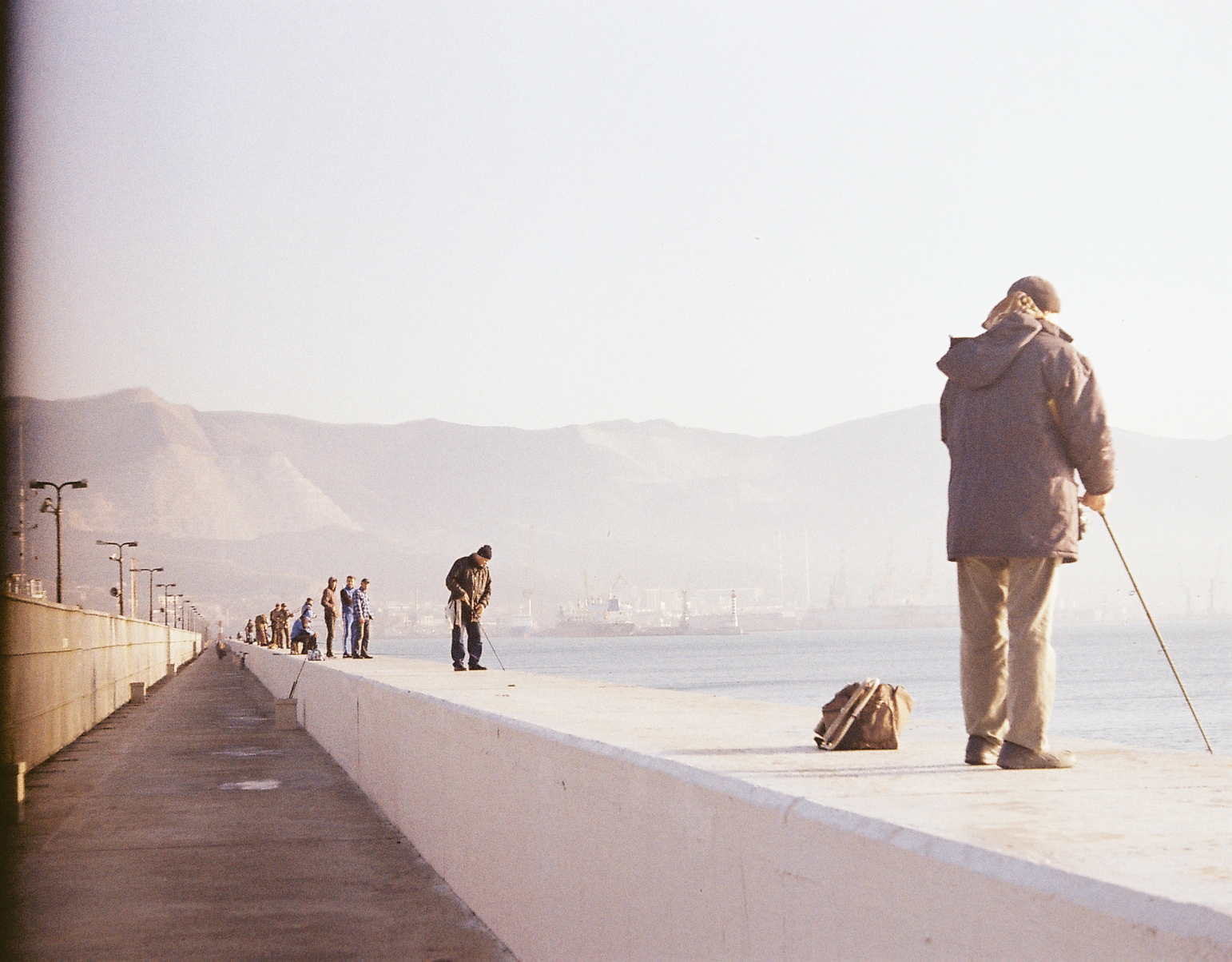 Embankment of Novorossiysk at the Zenith - My, Zenit-e, 35mm, camera roll, The film did not die, Hobby, , Lens, The photo, Longpost