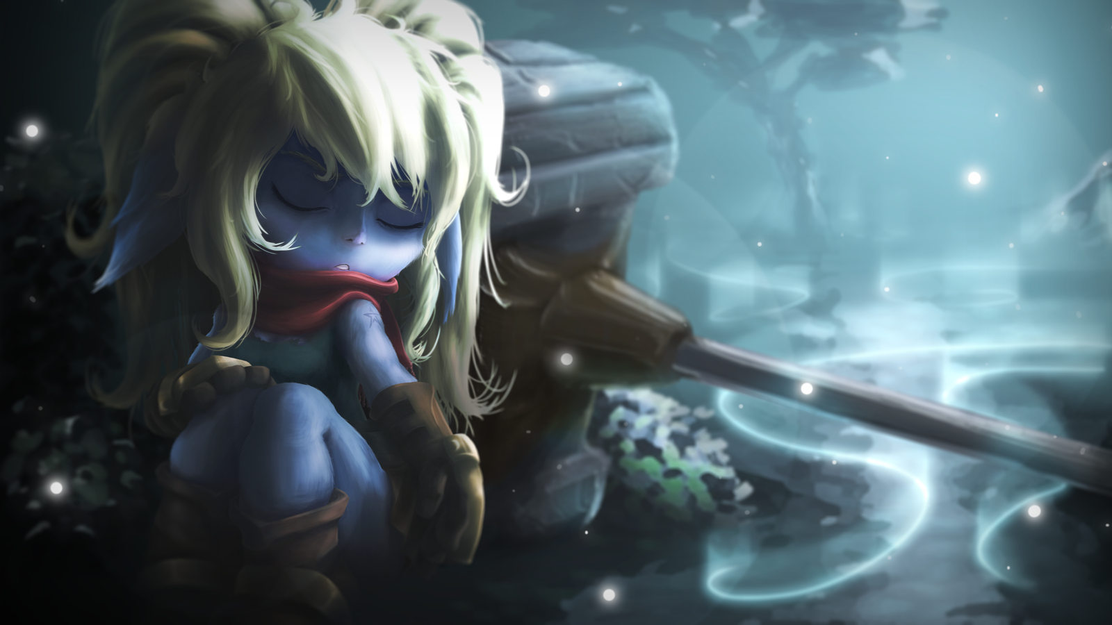 Just a yordle with a hammer - My, League of legends, Art, 