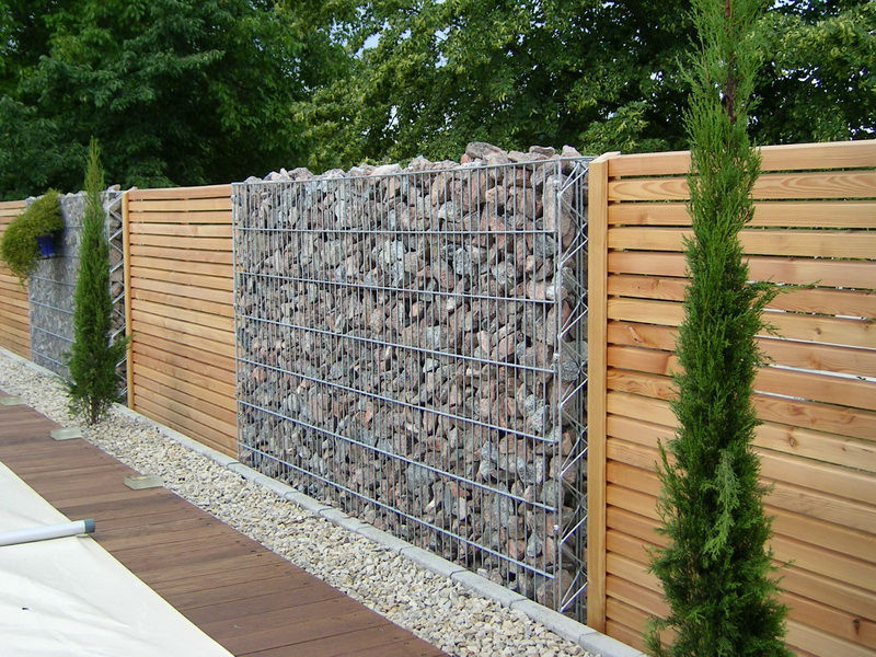 Do-it-yourself gabion fence - My, With your own hands, , , , Longpost