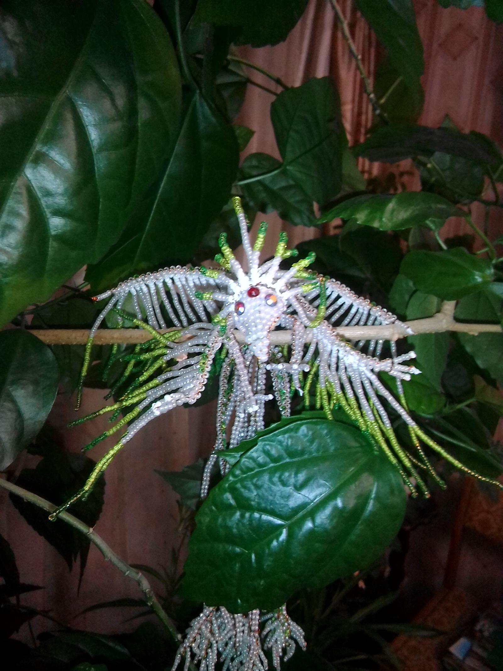 Ten-tailed Madara - My, Naruto, Tail, Phoenix, Needlework without process, Madara, Beads, Longpost, Uchiha Madara