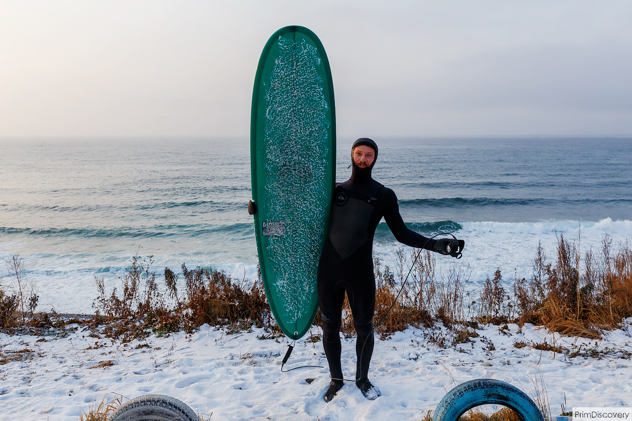 “Personally, I’m not cold in winter”: Vladivostok surfers caught a wave in Chernyshev Bay - My, Surfing, Vladivostok, Дальний Восток, Primorsky Krai, Winter Sports, Russian island, Longpost