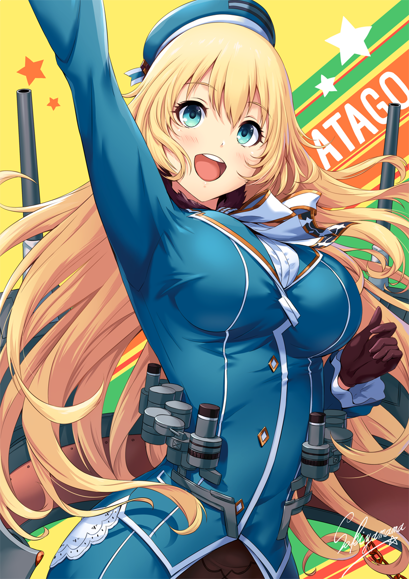 Anime Art - Anime art, Anime, Kantai collection, Sakiyamama, Atago