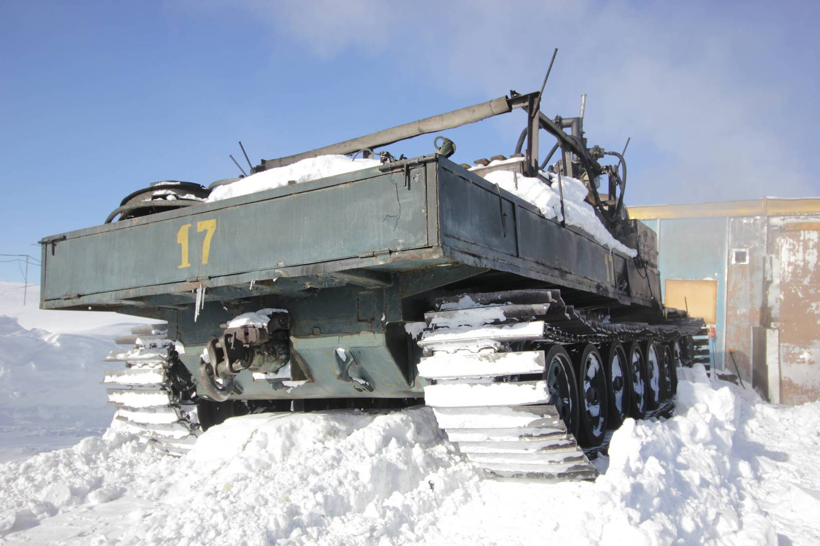 Smoked Crocodile - My, Antarctica, Vostok Station, Armored vehicles, Ukrainians, Longpost