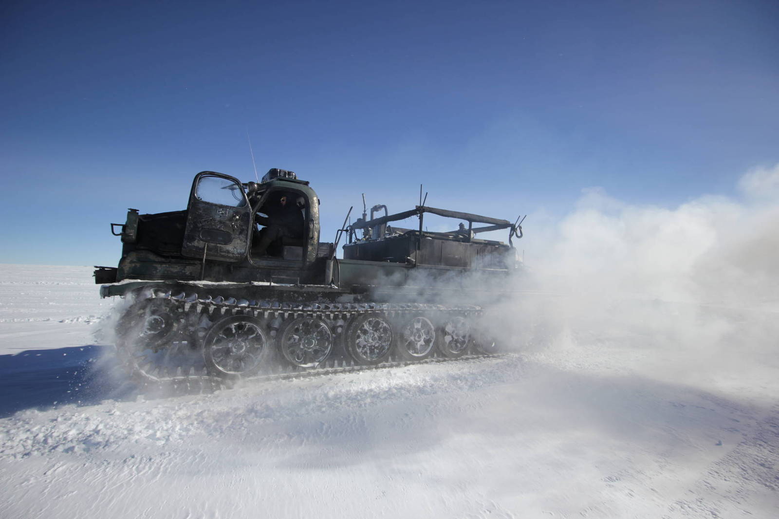 Smoked Crocodile - My, Antarctica, Vostok Station, Armored vehicles, Ukrainians, Longpost